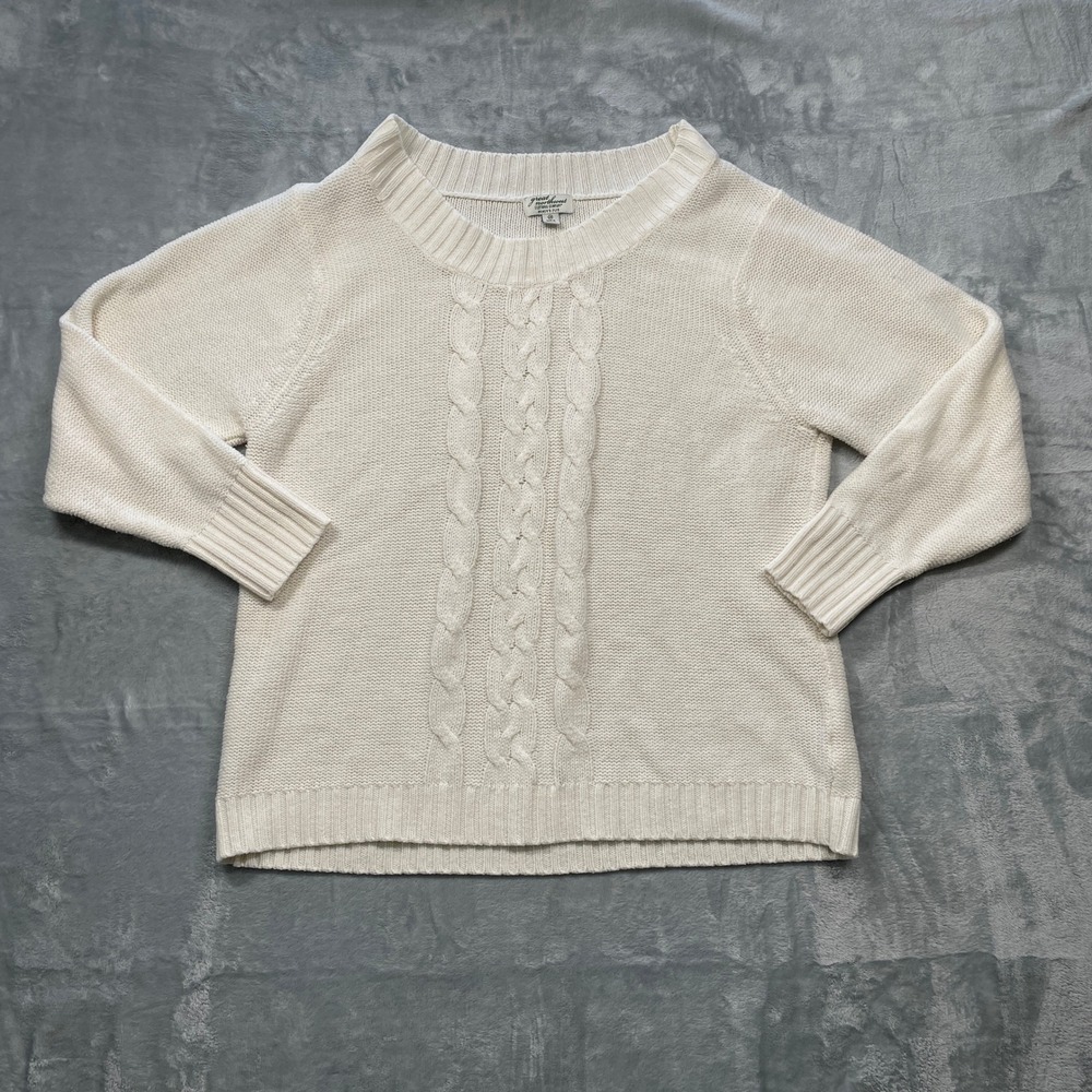 Great Northwest Clothing Company Womens Plus Cream Cable Knit Sweater 2X